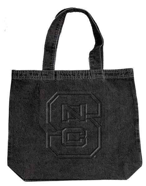 Black Denim Tote Bag